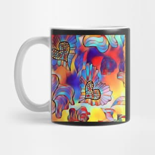 Fun Rainbow Hearts Mug